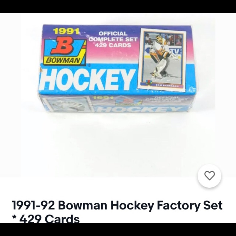 Bowman 1991-92 Hockey factory set